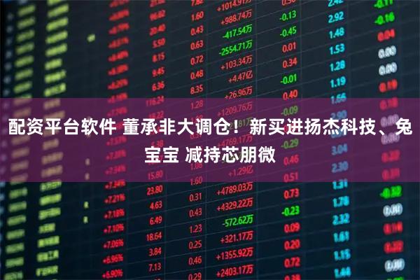 配资平台软件 董承非大调仓！新买进扬杰科技、兔宝宝 减持芯朋微